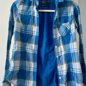 American Eagle Outfitters Vibrant Blue Shirt
